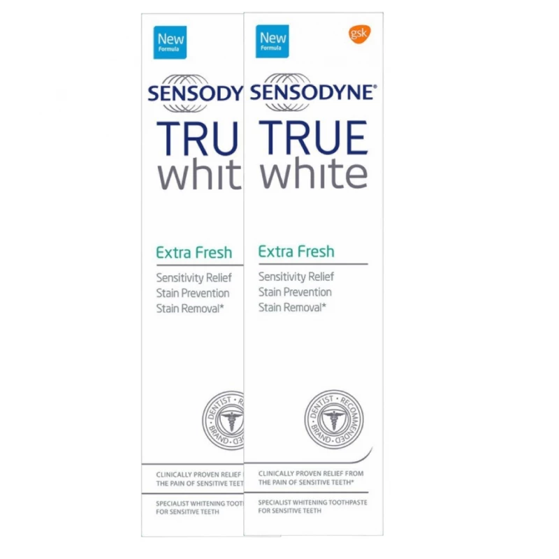 Sensodyne True White Toothpaste Extra Fresh, 1 Piece+1 Free, 75 Ml