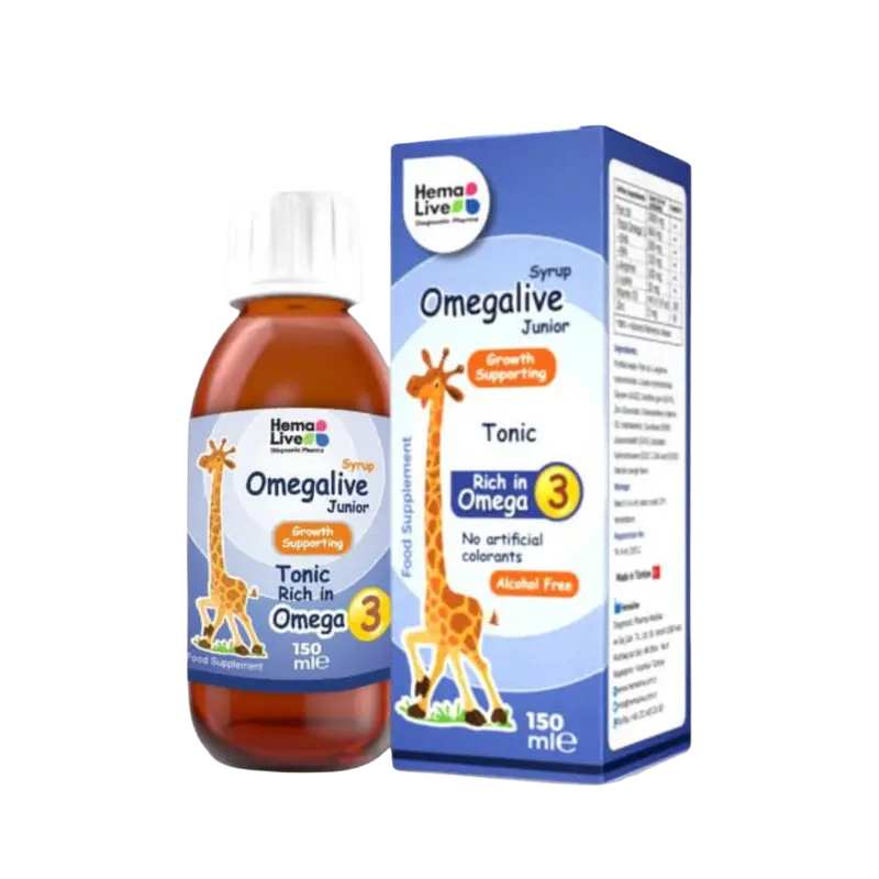 Omegalive Growth Supporting Junior Syrup 150ml