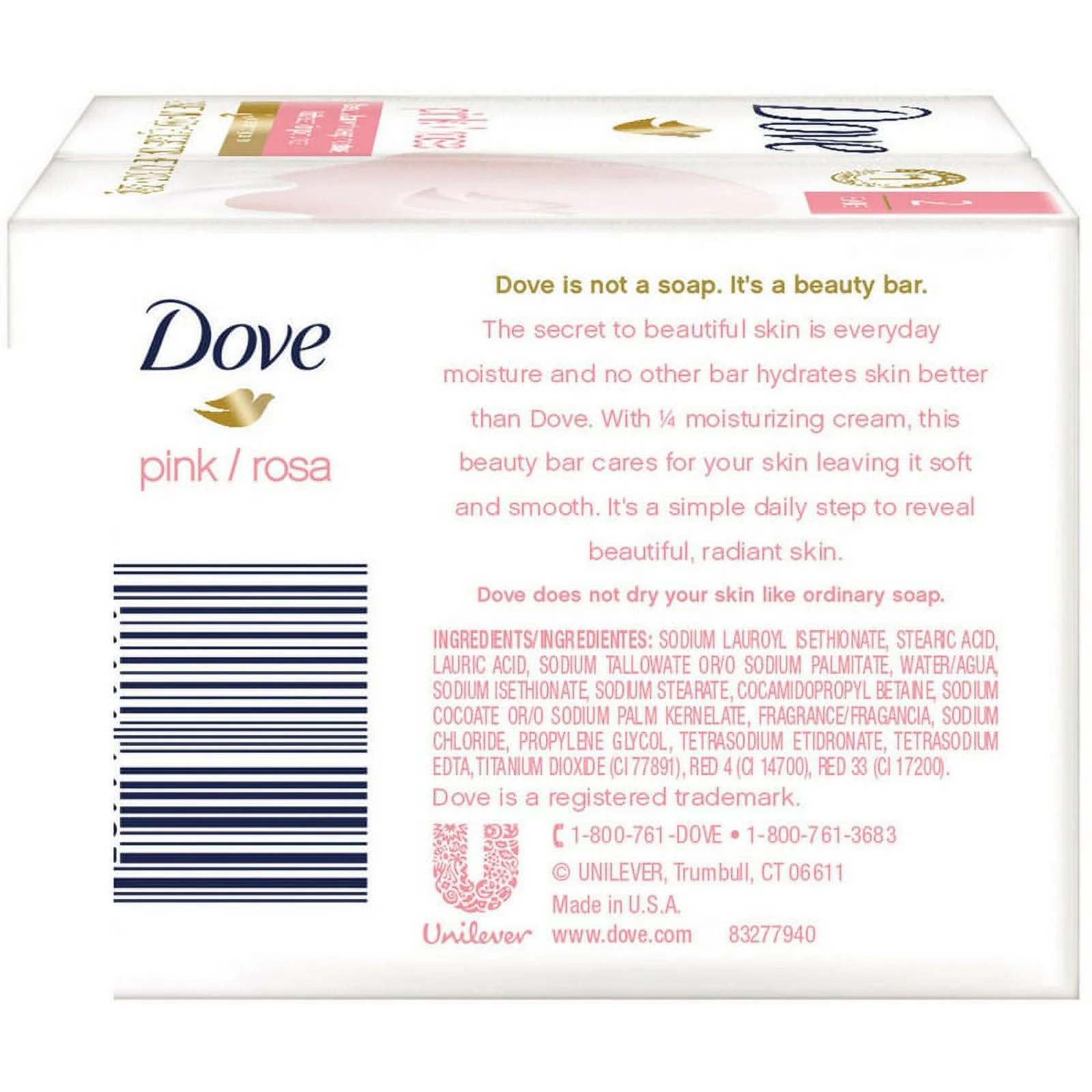Dove Beauty Bar Pink product thumbnail 2