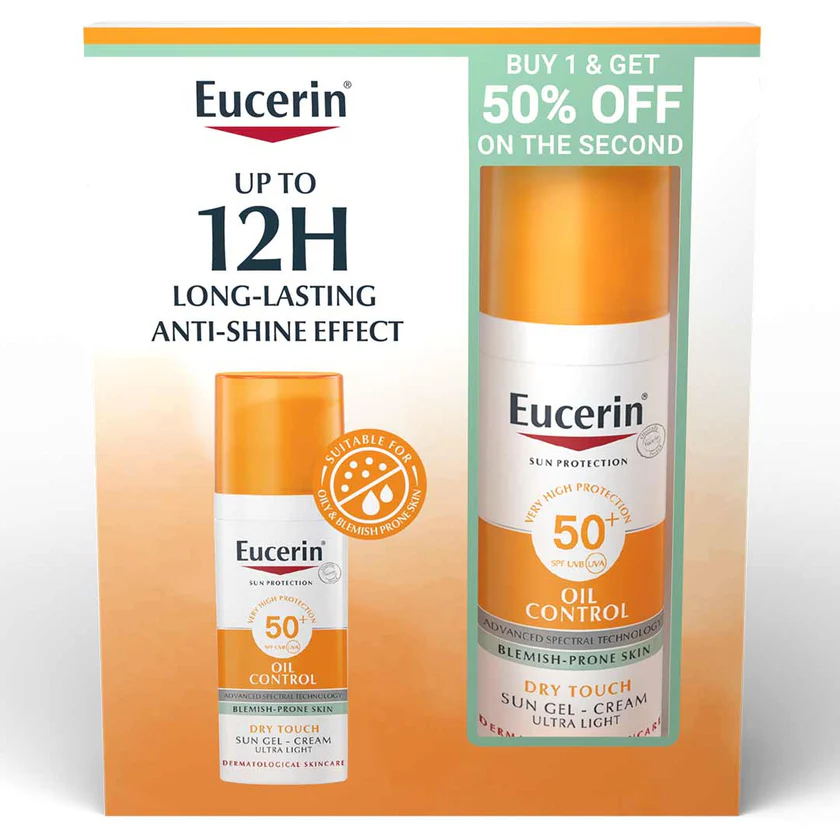Eucerin Sun Face Oil Control Gel-Cream SPF 50+ OFFER 