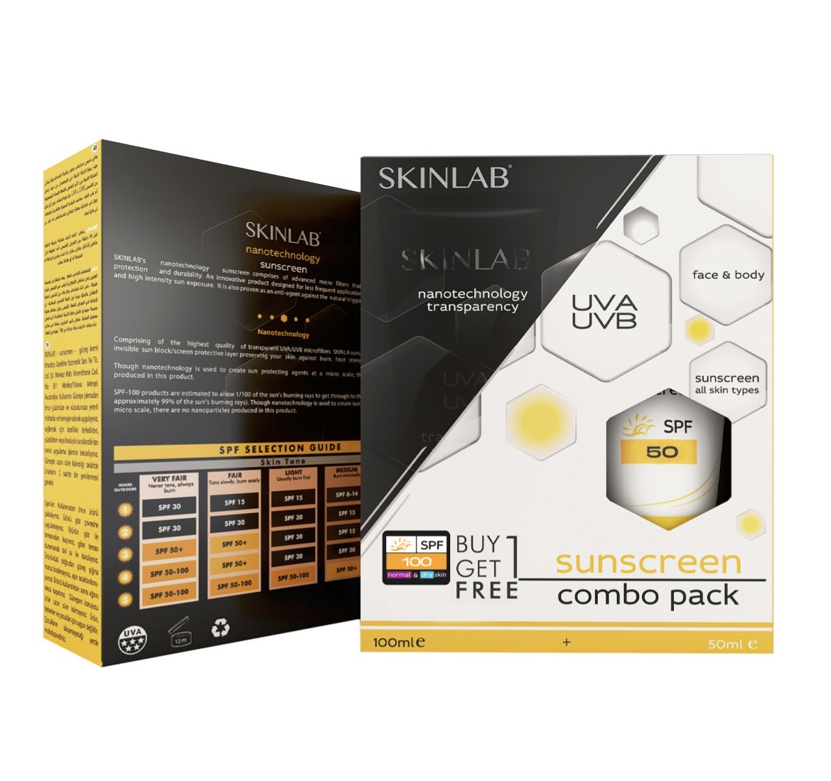 SKINLAB Sunscreen UVA+UVB MAX Protection SPF 100 For Normal to dry skin