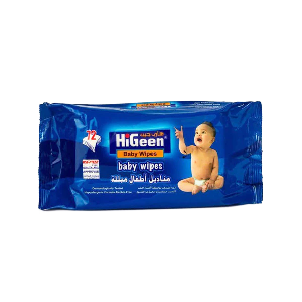 Higeen 99.5% Pure Water Baby Wipes 66 Pcs