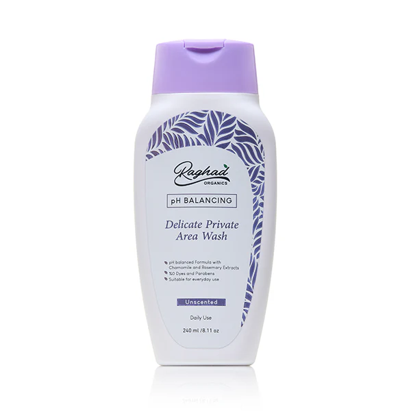 Raghad Organics Ph Balancing Delicate Private Area Wash Unscented 240ml
