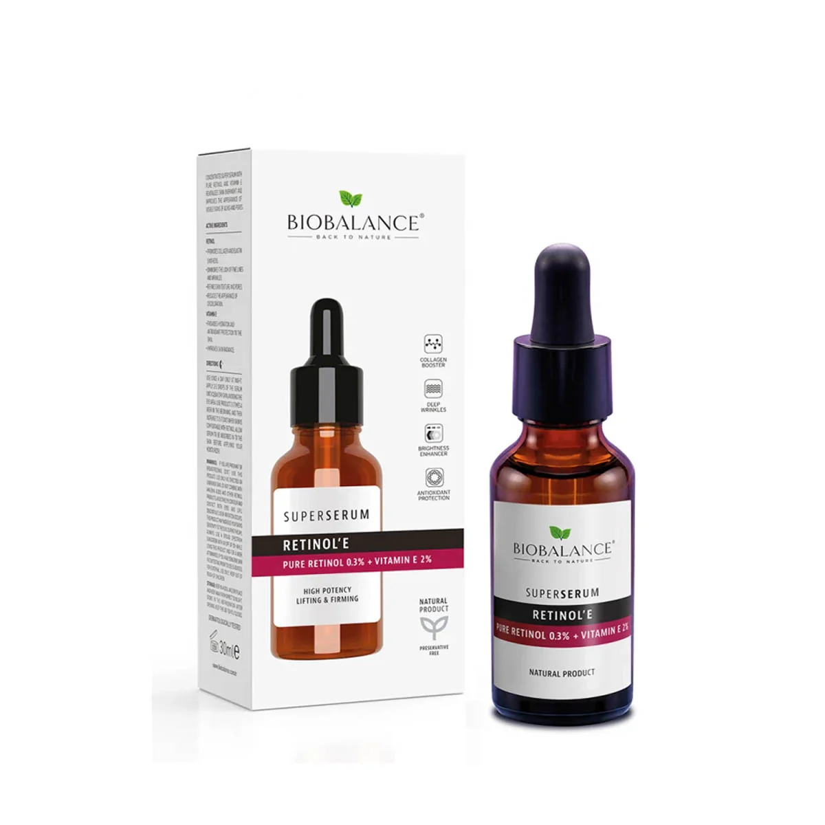 Bio Balance Pure Retinol 0.3% + Vitamin E 2% Super Serum 30ml