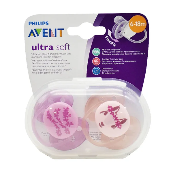 Avent Soother Ultra Soft 6-18M Girl