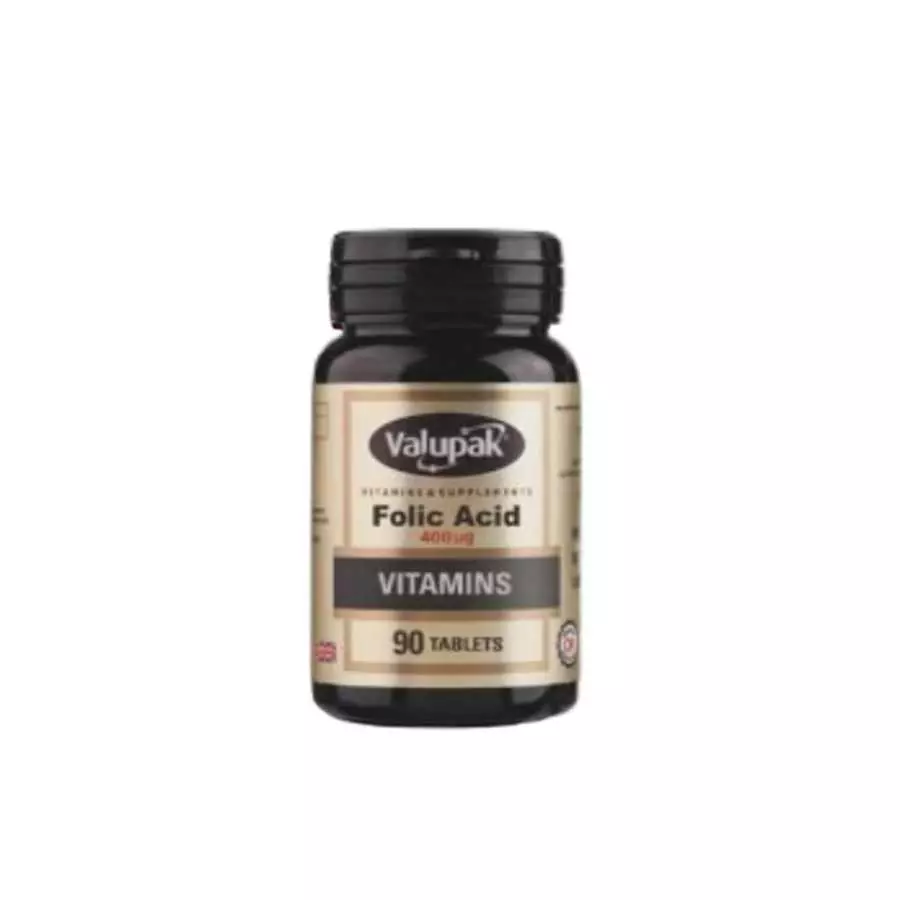 فوليك اسيد Valupak Folic Acid 400Mg 90 Tablet