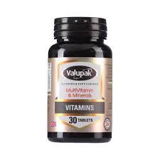 مكمل غذائي Valupak Multi Vitamin And Minerals 30 Tablets