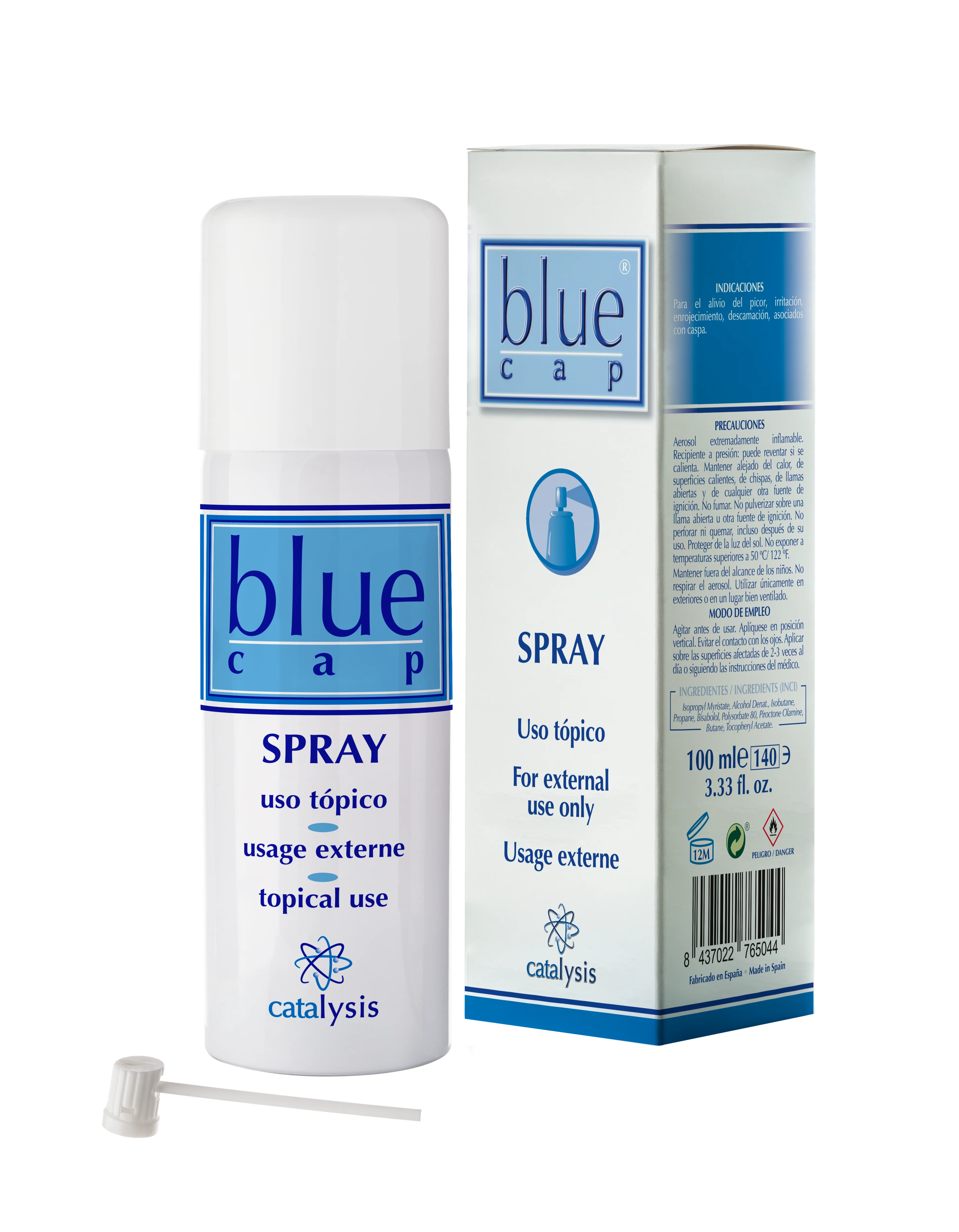 Bluecap spray