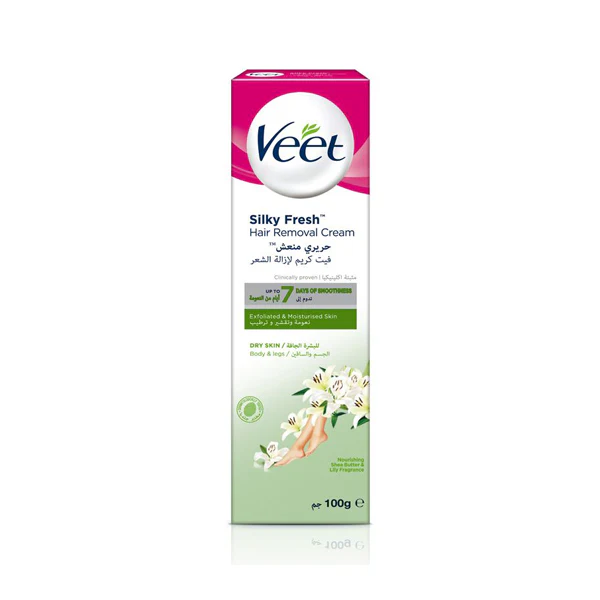 Veet Silky Fresh Hair Removal Cream Dry Skin 100g