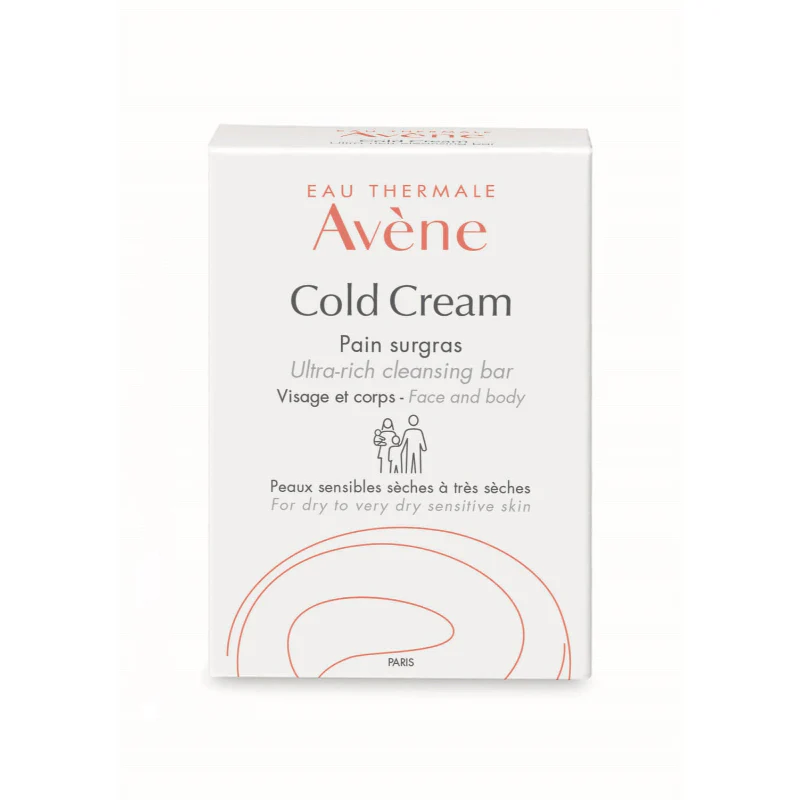 Avene Cold Cream Cleansing Soap Bar 100g صابونة لطيفة للبشرة الجافة