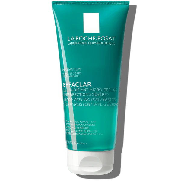 La Roche Posay Effaclar Micro Peeling Purifying Gel 200ml غسول جل للبشرة الدهنية ولمعرضة لحب لشباب