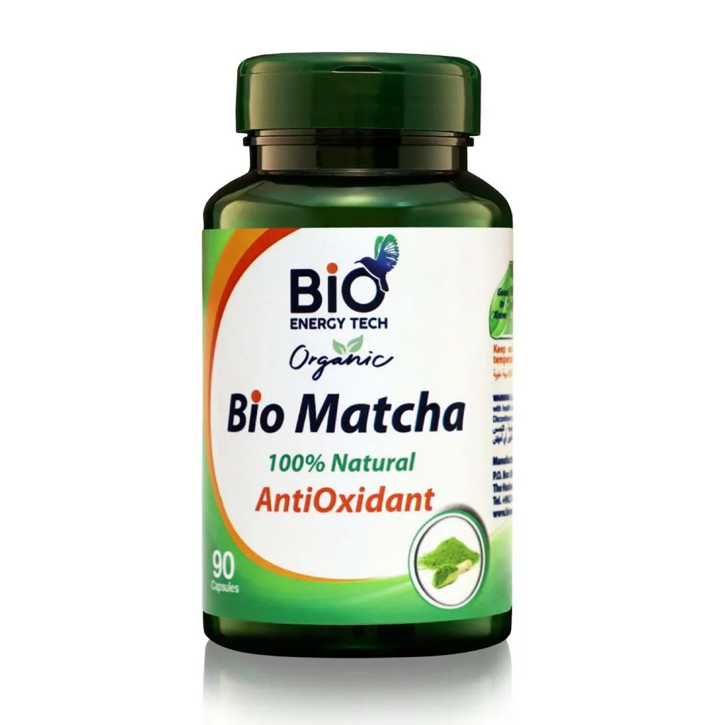 Bio Matcha | Organic Matcha Green Tea Powder | Antioxidant & Weight Management Support | 500 mg | 90 Capsules | Halal Certified