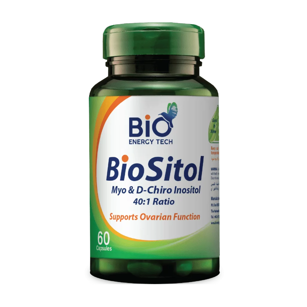Bio Sitol | Myo-Inositol & D-Chiro-Inositol 40:1 Formula | PCOS & Insulin Resistance Support | 60 Capsules | Halal Certified