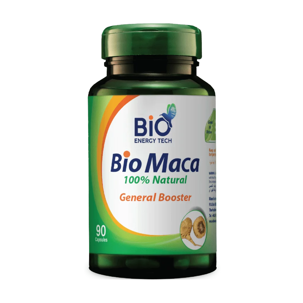 Bio Maca – Maca Root Capsules 500 mg | Energy, Fertility & Libido Support | Halal Certified
