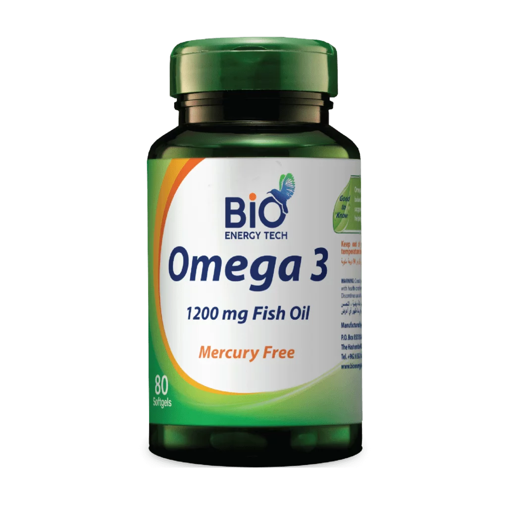 Omega 3-1200 mg – Odorless Fish Oil | Heart, Brain & Immune Support | 80 Softgels | Halal Certified