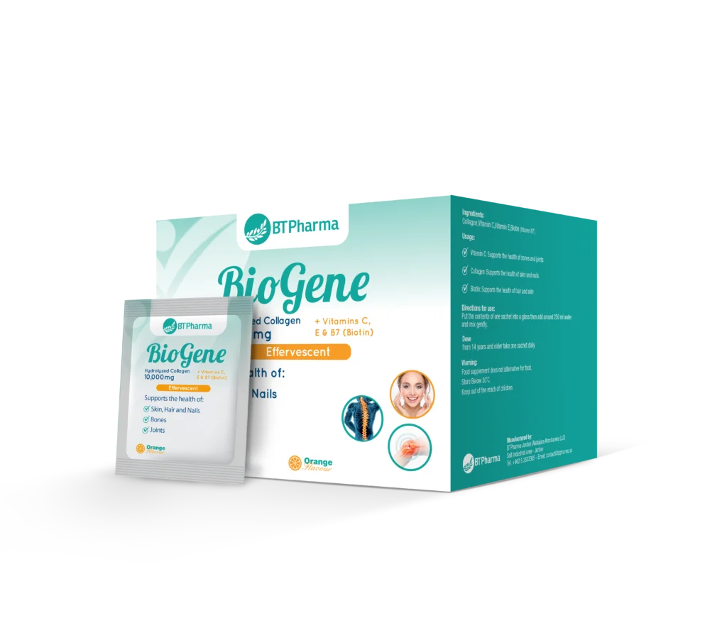 الكولاجين Bio Active Biogene Collagen 10000 mg 24 Sachets