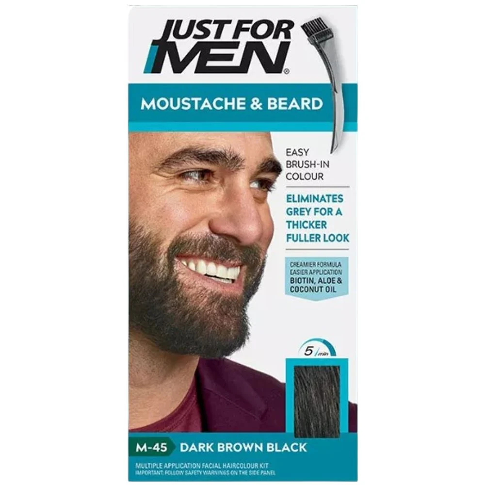 Just for Men صبغة شعر الشارب واللحية بالجل سهلة الاستخدام