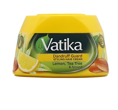 Vatika Naturals Hair Dandruff Guard Style Hair Cream With Lemon, Tea Tree 140ml