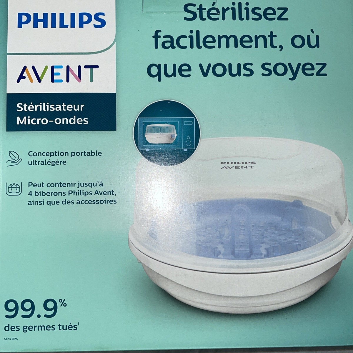 Philips AVENT SCF281/05 Microwave Steam Sterilizer for Baby ...