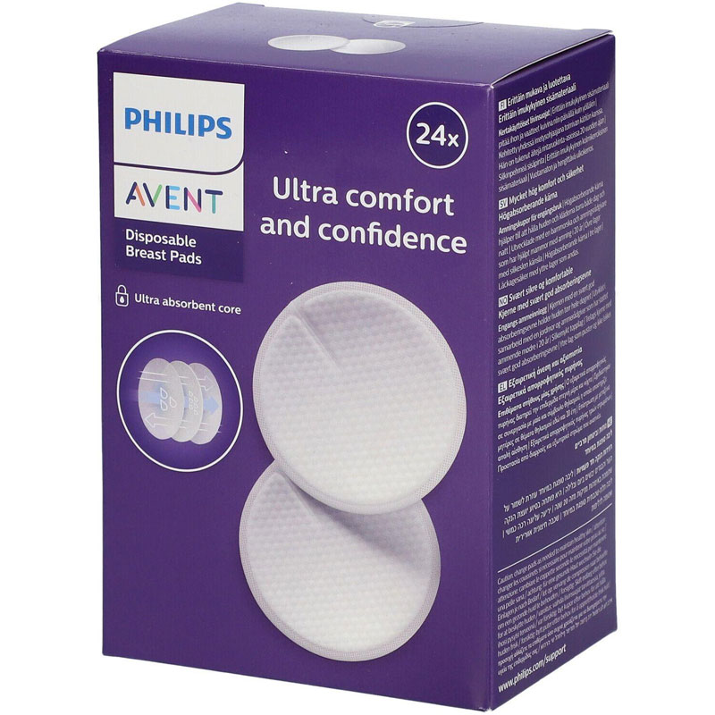Avent 60x Ultra Comfort And Confidence Disposable Breast Pads White