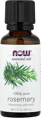 NOW Essential Oils, Rosemary Oil, Purifying Aromatherapy Scent, Steam Distilled, 100% Pure, Vegan, 1-Ounce