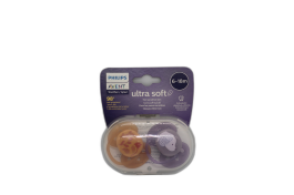 Philips Avent Ultra Soft 6-18M Soother Girl 2 Pieces