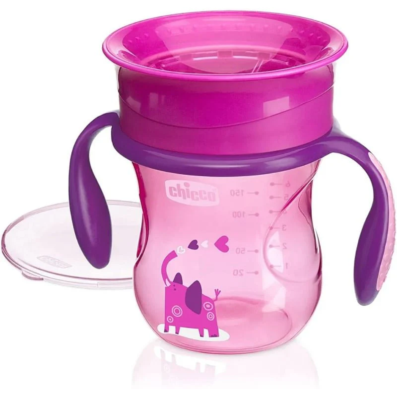 chicco PINK BABY CUP 200ML 
