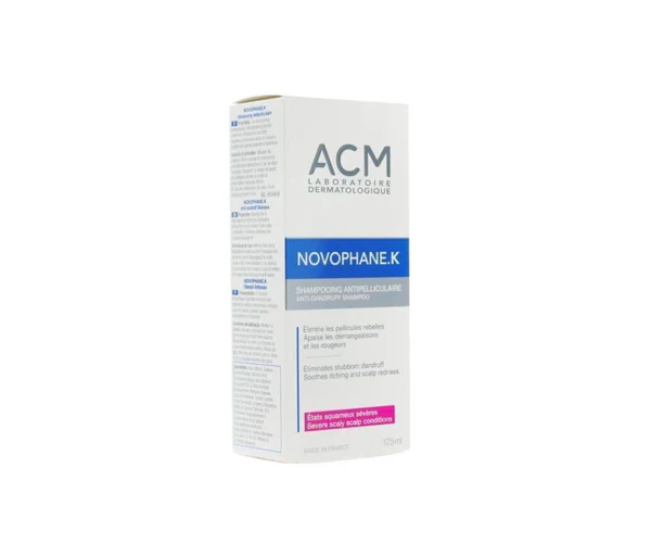 ACM Novophane.K Anti-dandruff Shampoo 125Ml