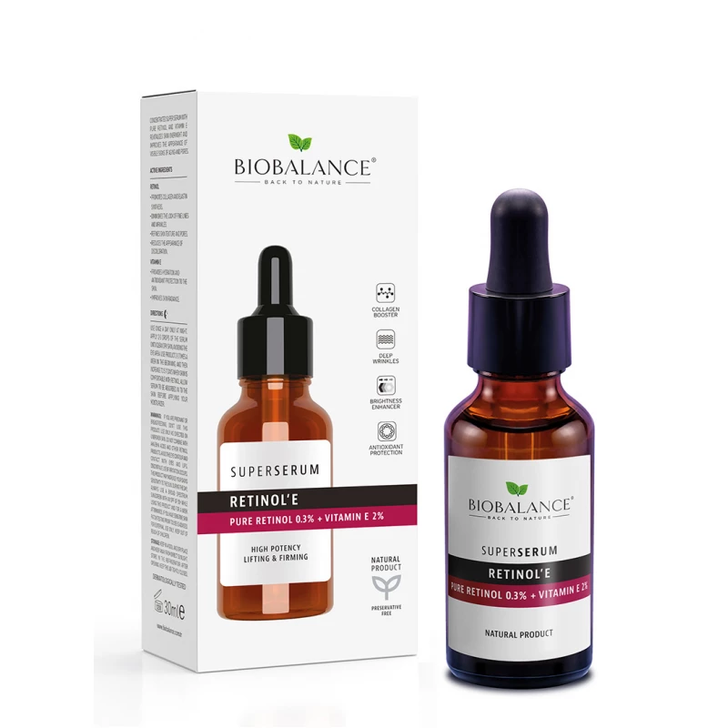 Bio Balance Pure Retinol 0.3% + Vitamin E 2% Super Serum, 30ml