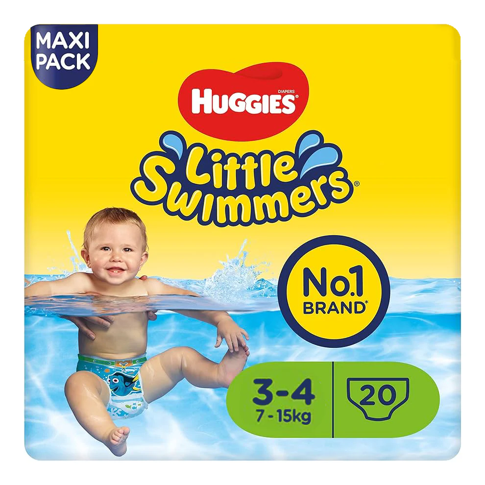 Huggies Little Swimmers - 20 Swim Pants | Size 3-4 | 7-15KG