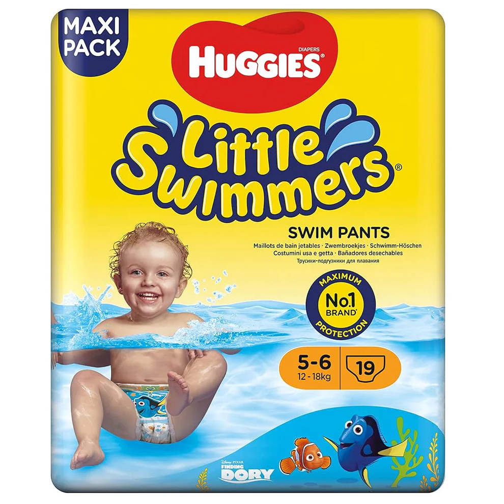 Huggies Little Swimmers - 19 Swim Pants | Size 5-6 | 12-18KG