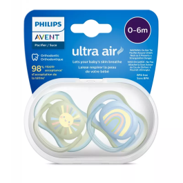Philips Avent Ultra Air 0-6M Soother Boy 2 Pcs