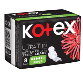 Kotex Ultra thin Super Pads 8 Pcs