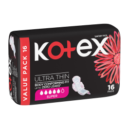 Kotex Ultra thin Super 16 Pads