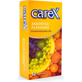 Carex Assorted Flavours Condoms 12 Pieces