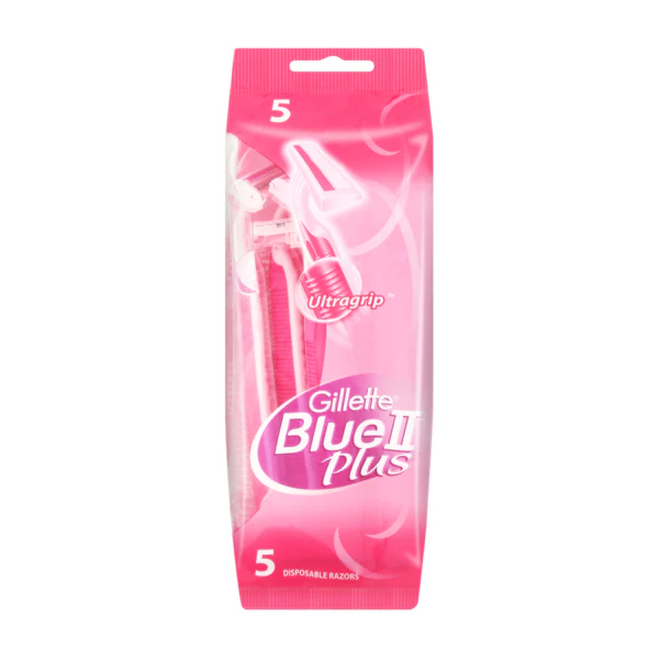 Gillette Blue 2 Plus Women Disposable Razors 5 Pack