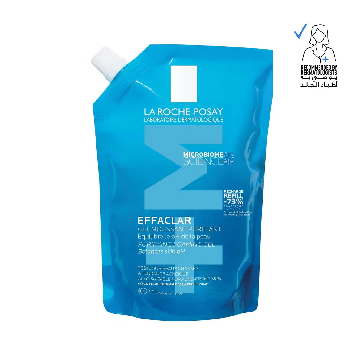 La Roche-Posay Effaclar Acne Foaming Cleansing Gel for Oily and Acne Prone Skin 400ml Refill product thumbnail 2